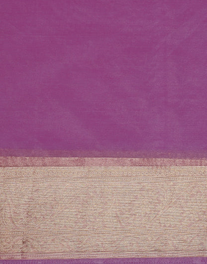 Light Purple Organza Saree | Leemboodi