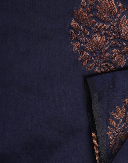 Dark Blue Silk Saree | Leemboodi