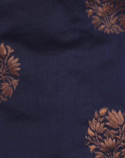 Dark Blue Silk Saree | Leemboodi