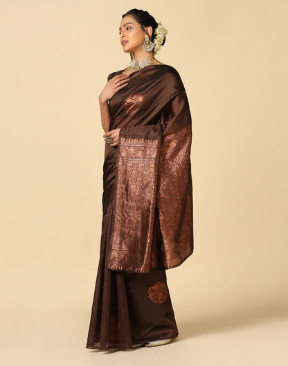 Brown Silk Saree | Leemboodi