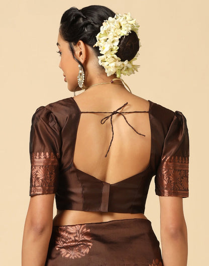 Brown Silk Saree | Leemboodi