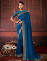 Teal Blue Silk Saree | Leemboodi