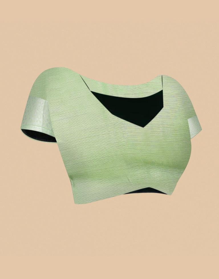 Light Green Cotton Saree | Leemboodi