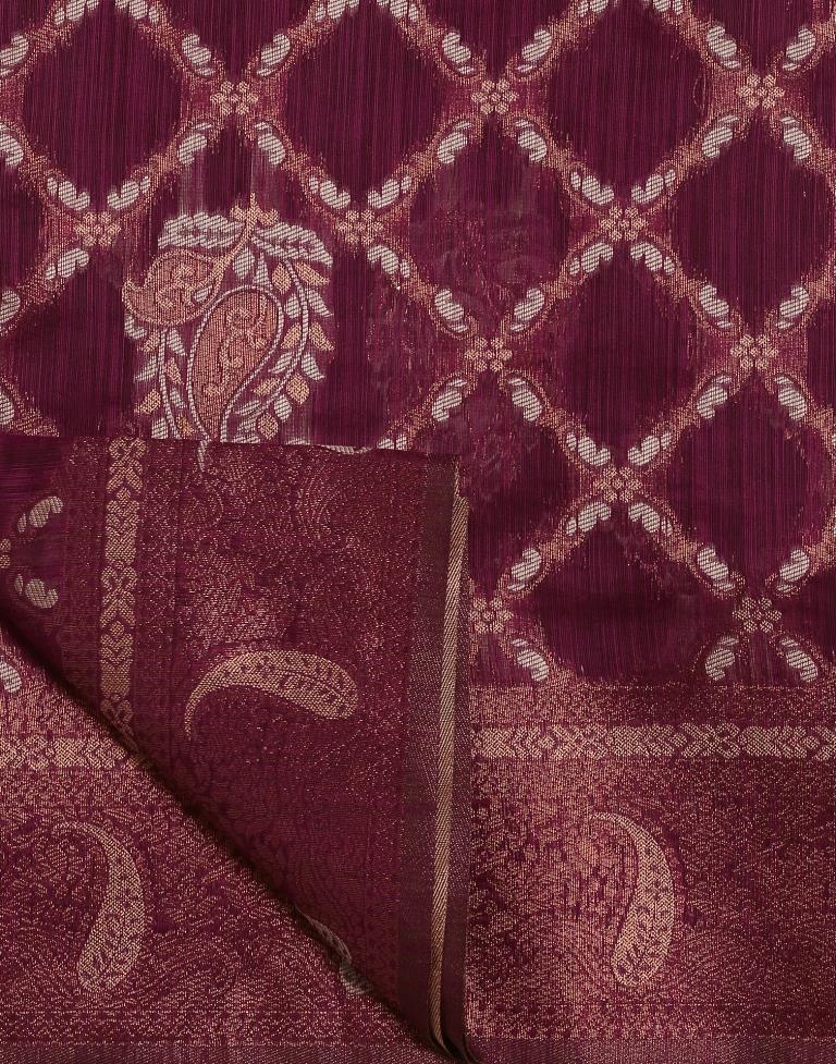 Purple Cotton Saree | Leemboodi