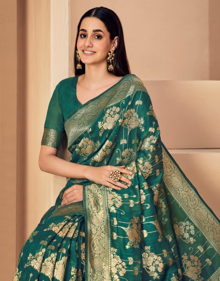 Plain Sea Green Linen Saree With Silver Border - SRPSGLS15 – Sayali  Rajadhyaksha Sarees