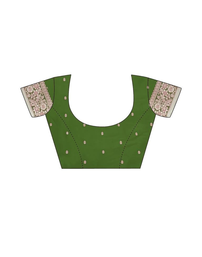 Pista Green Silk Saree | Leemboodi