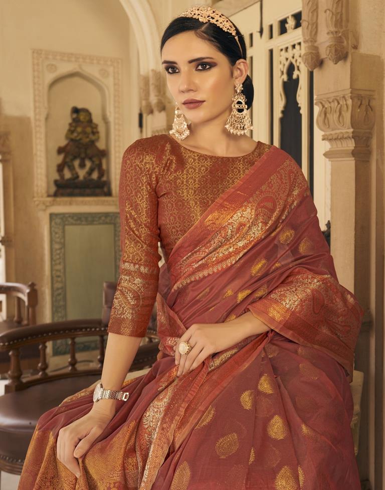 Shop Golden Katan Silk Paithani Saree Online in USA with Floral Jaal – Pure  Elegance