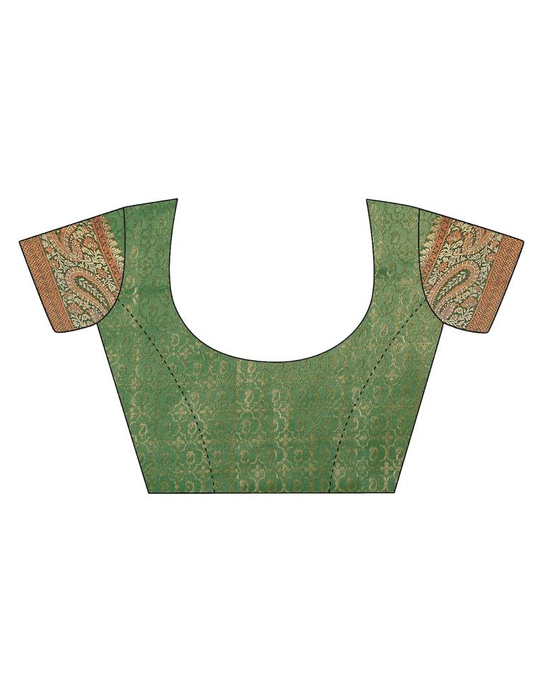 Rama Green Silk Saree | Leemboodi