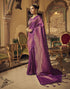 Purple Kanjivaram Handloom Weaving Silk Saree | Leemboodi