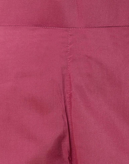Dark Pink Kurti With Pant And Dupatta | Leemboodi