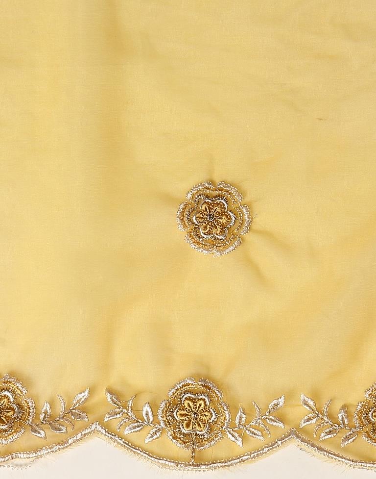 Yellow Kurti With Pant And Dupatta | Leemboodi