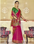 Hot Pink Silk Paithani Saree | Leemboodi