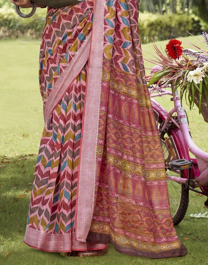 Vibrant Multicoloured Cotton Saree | Leemboodi