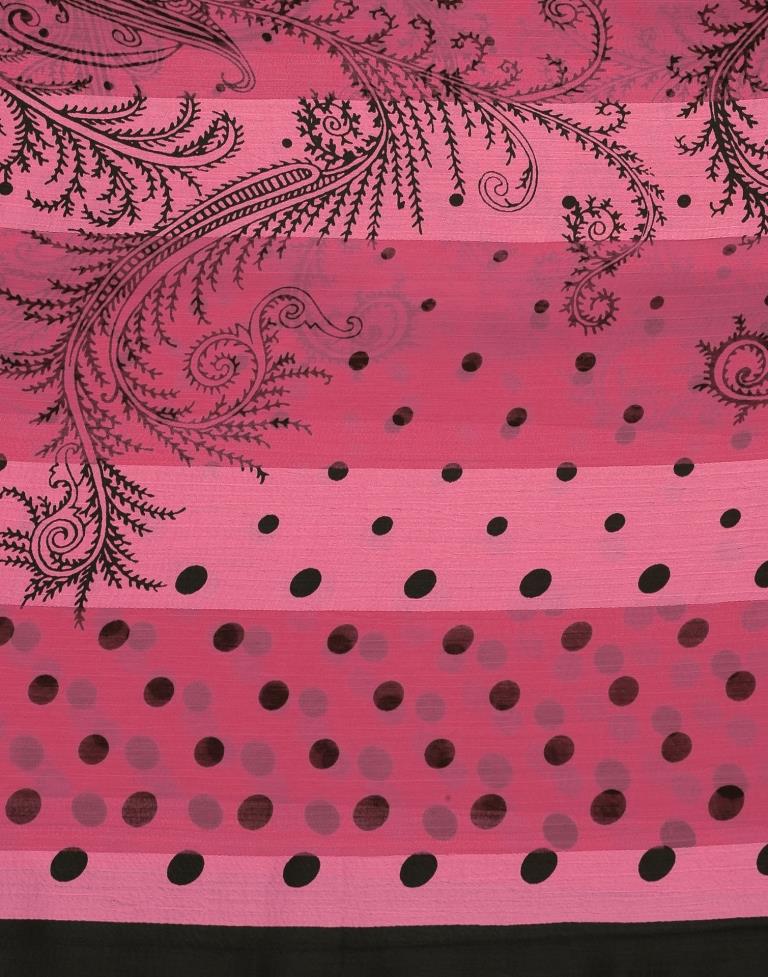 Pink Chiffon Saree | Leemboodi