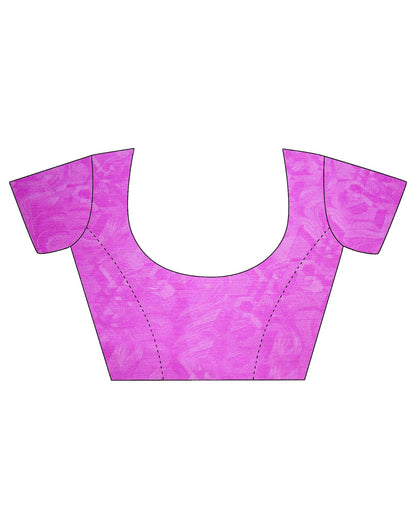 Pink Chiffon Geometric Printed Saree | Leemboodi