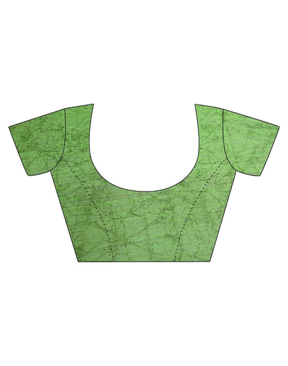 Green Chiffon Printed Saree | Leemboodi