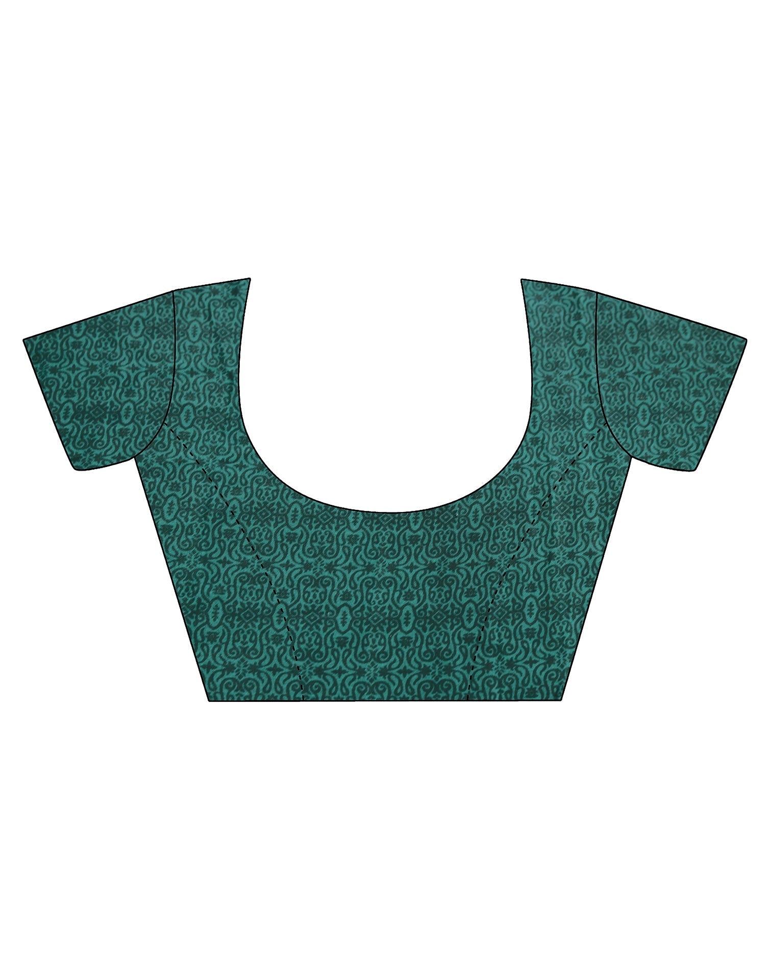 Green Silk Printed Saree | Leemboodi
