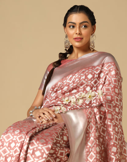 Light Brown Banarasi Cotton Saree | Leemboodi
