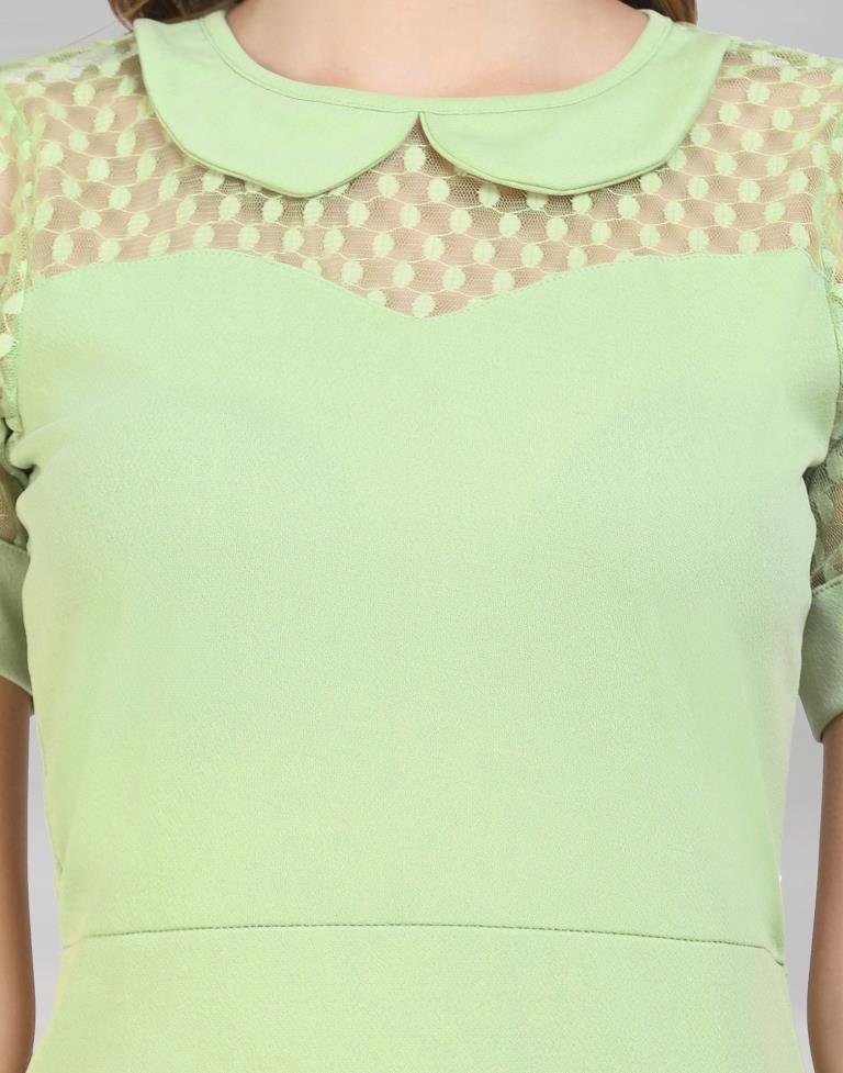 Green Knitted Bodycon Dress | Leemboodi
