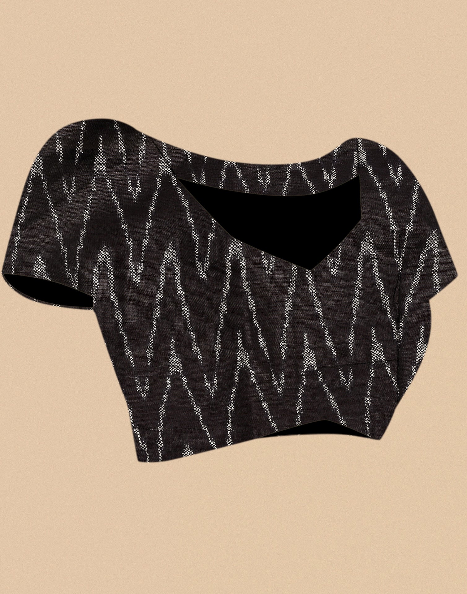 Black Printed Cotton Saree | Leemboodi