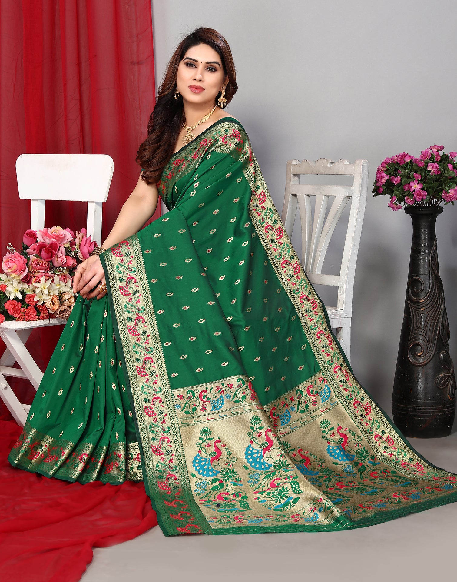 Paithani Pure Silk Saree – RawaazFashion