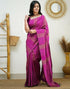 Rani Pink Kanjivaram Silk Saree | Leemboodi