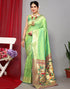 Light Green Paithani Silk Saree | Leemboodi