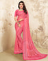 Light Pink Bandhani Chiffon Saree | Leemboodi