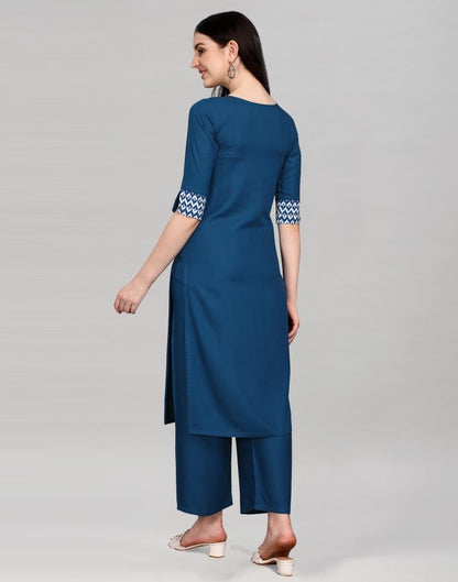 Blue Printed Kurti | Leemboodi