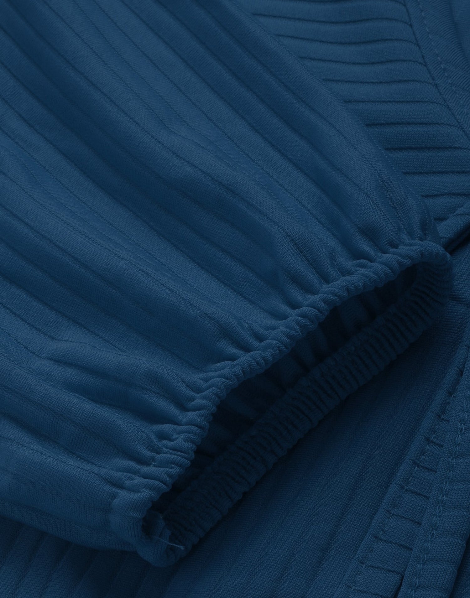 Dark Teal Blue Drawstring Top | Leemboodi