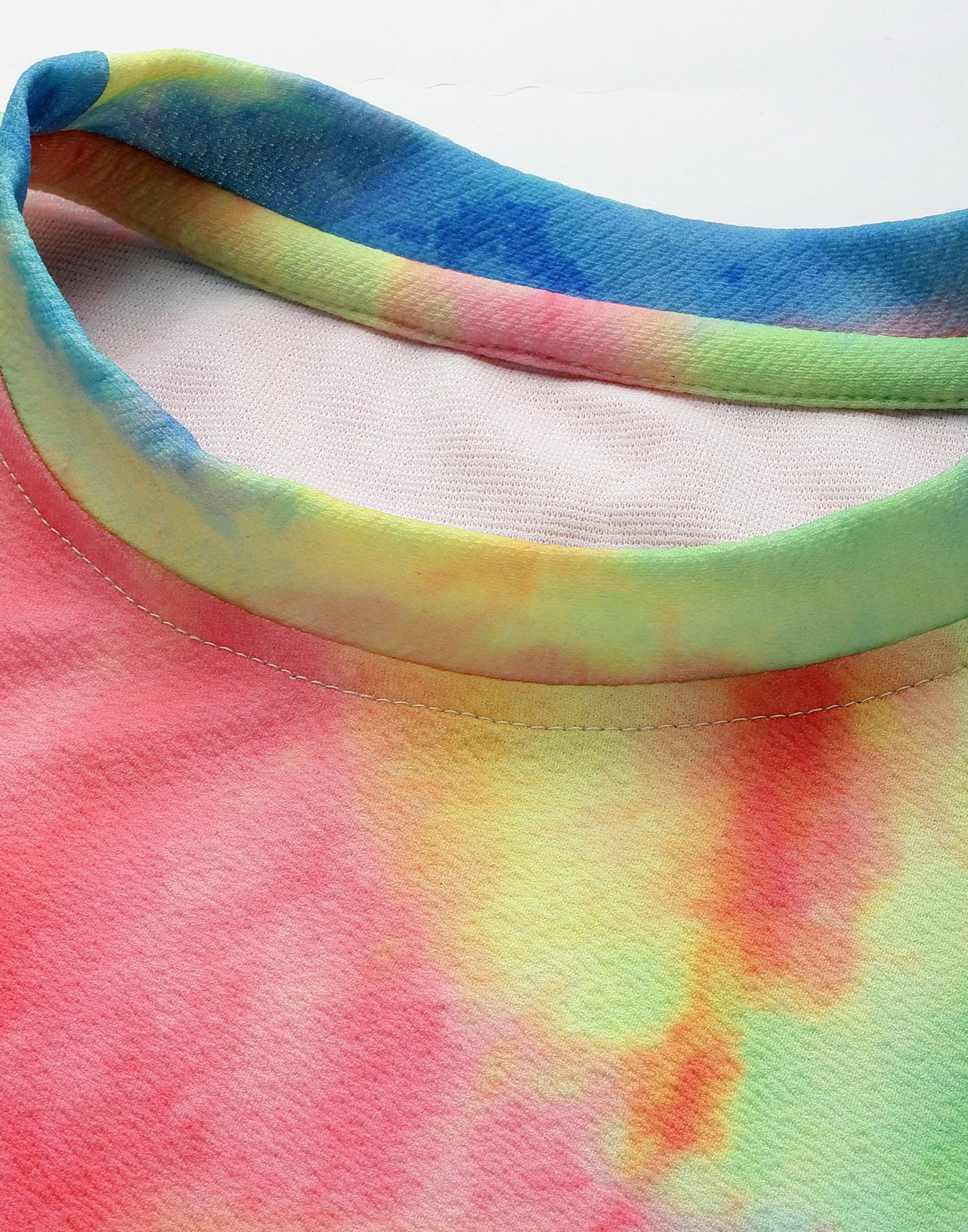 Multicoloured Tie-die Top | Leemboodi