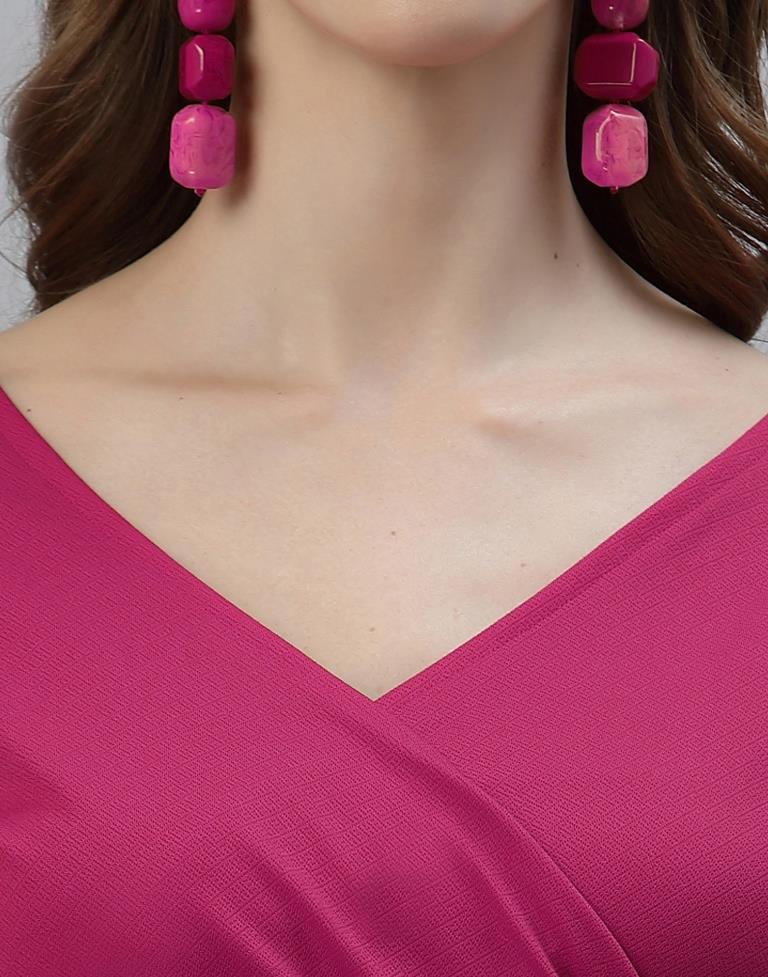 Hot Pink Chalcedony Teardrop Gemstone Earrings - Sterling Silver or 14 –  Glass Palace Arts
