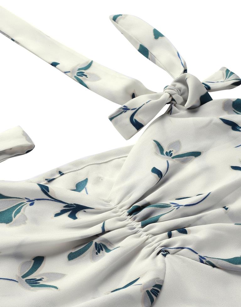 Off White Split Slip Dress | Leemboodi