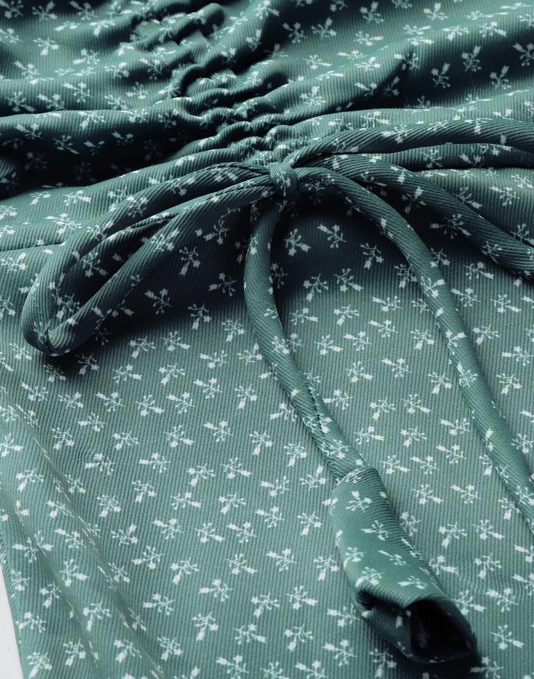 Light Blue Drawstring Dress | Leemboodi