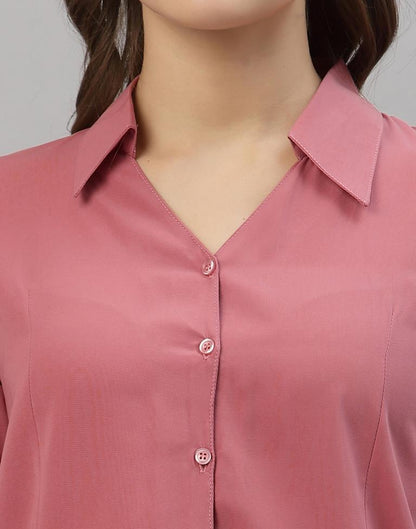 Blush Pink Casual Shirt | Leemboodi