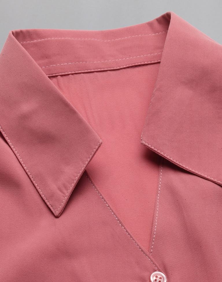 Blush Pink Casual Shirt | Leemboodi