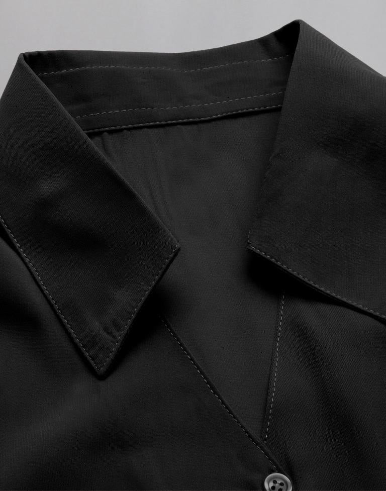 Black Casual Shirt | Leemboodi