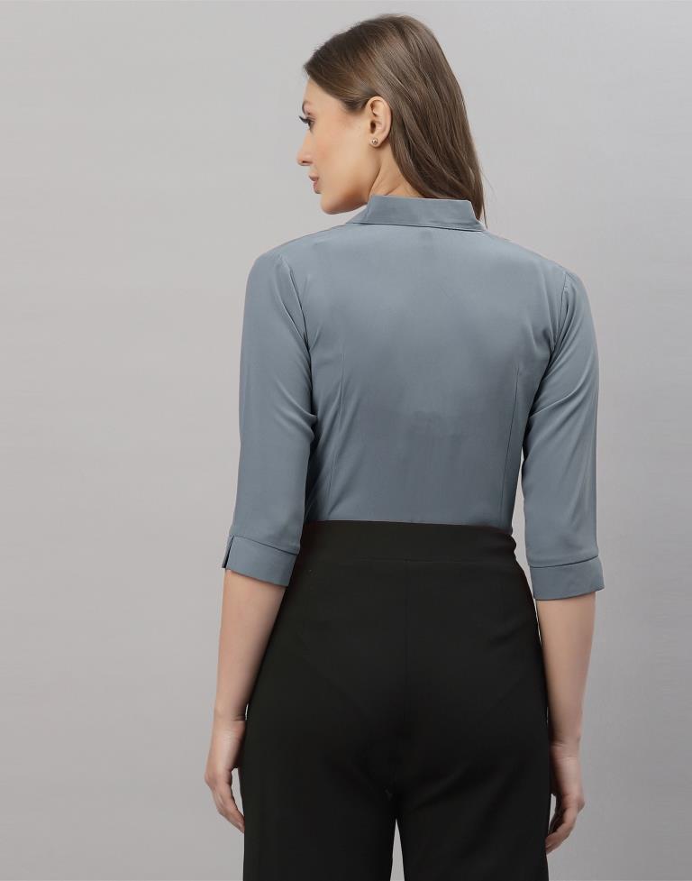 Grey Casual Shirt | Leemboodi