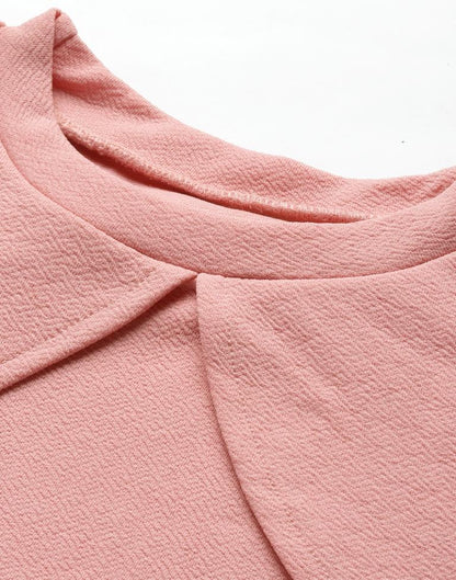 Light Pink Cut out Sleeve Bodycon Dress | Leemboodi