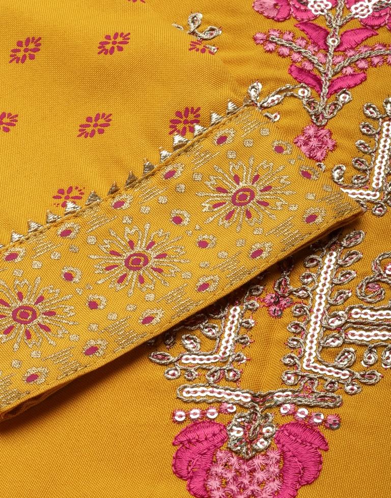 Yellow Kurti With Pant And Dupatta | Leemboodi