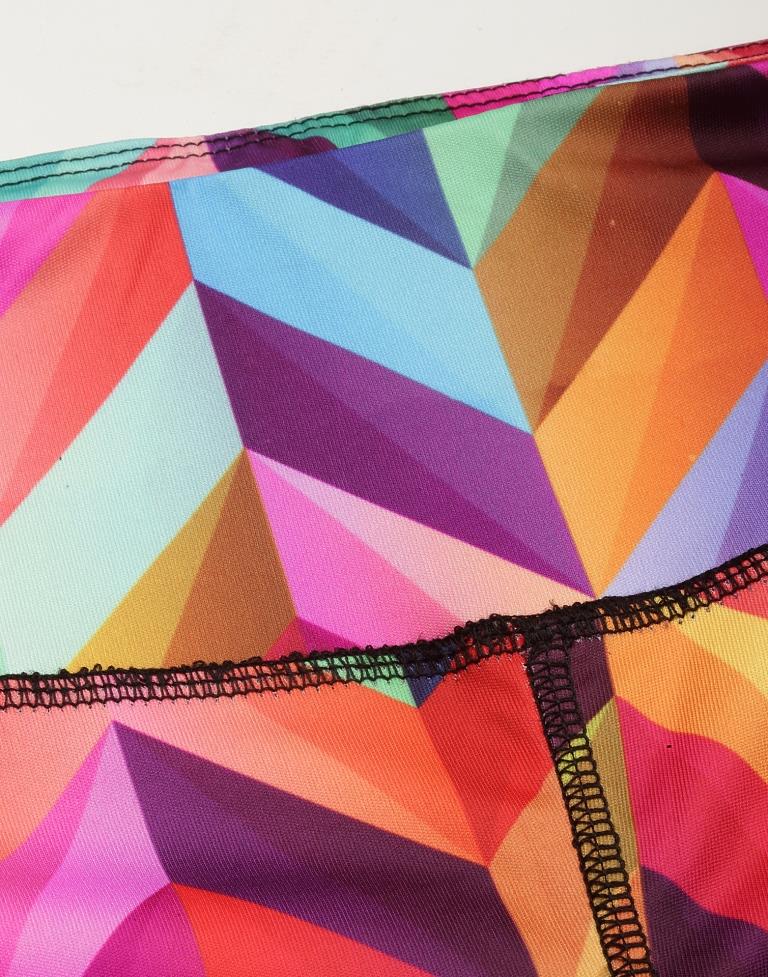 Multicolour Printed Track Pant | Leemboodi