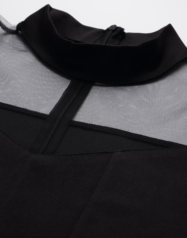 Black chocker neck bodycon Dress | Leemboodi