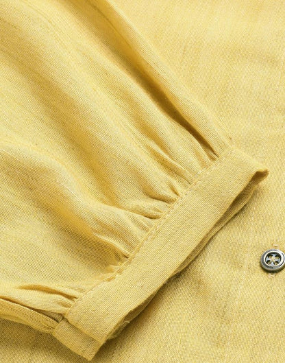 Yellow Cotton Shirt | Leemboodi