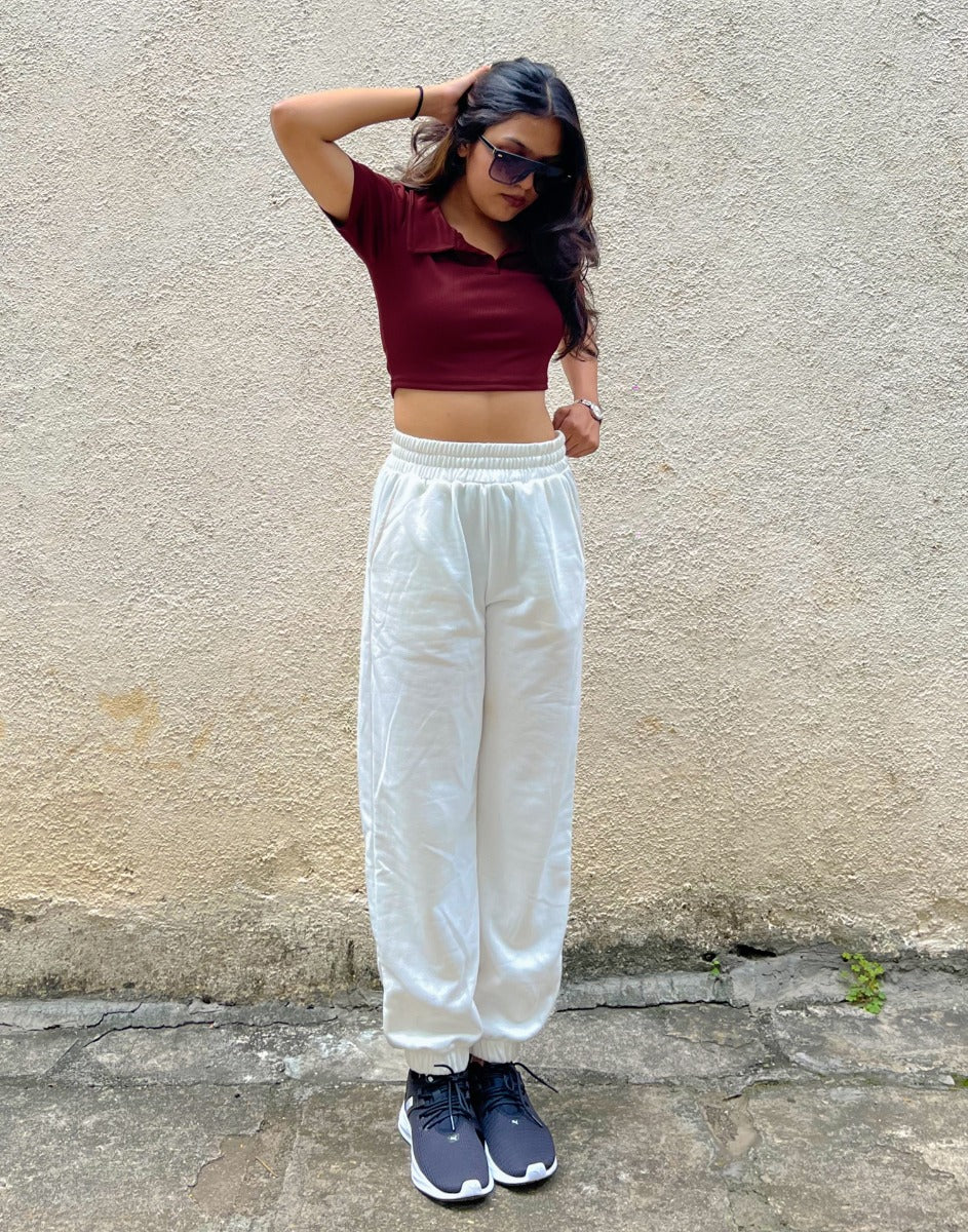 Maroon Crop Top | Leemboodi