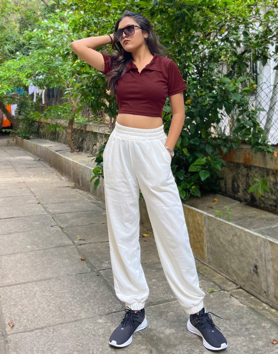 Maroon Crop Top | Leemboodi