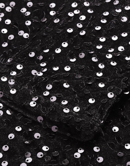 Black One Shoulder sequin Bodycon | Leemboodi