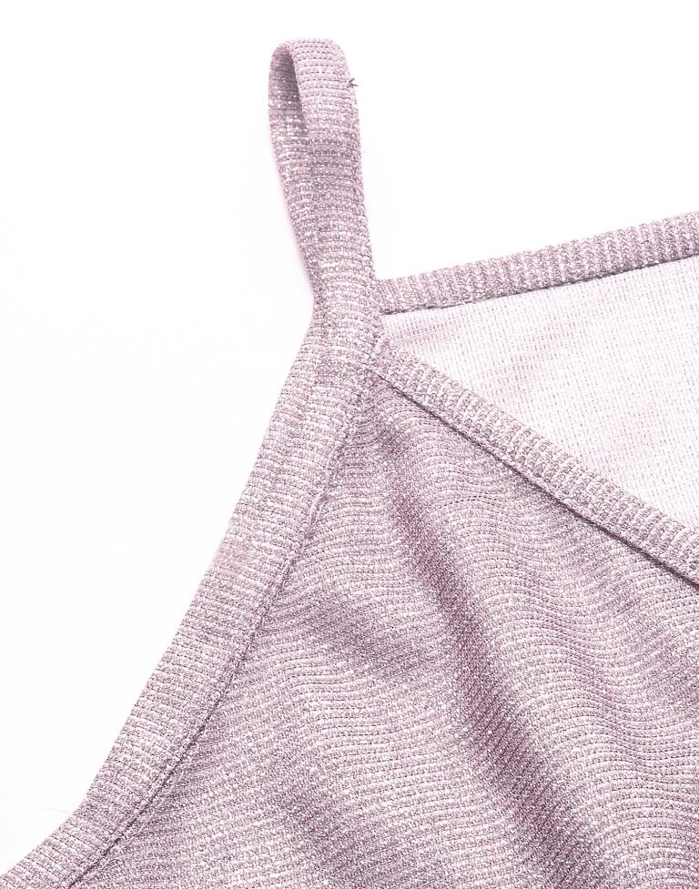 Light Pink Gliter Partywear dress | Leemboodi