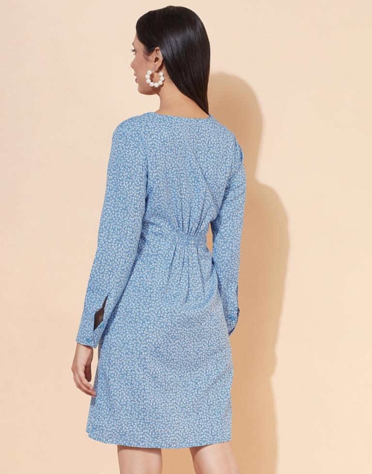Light Blue knot Dress | Leemboodi