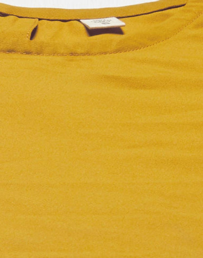 Mustard Fancey Sleeve Top | Leemboodi