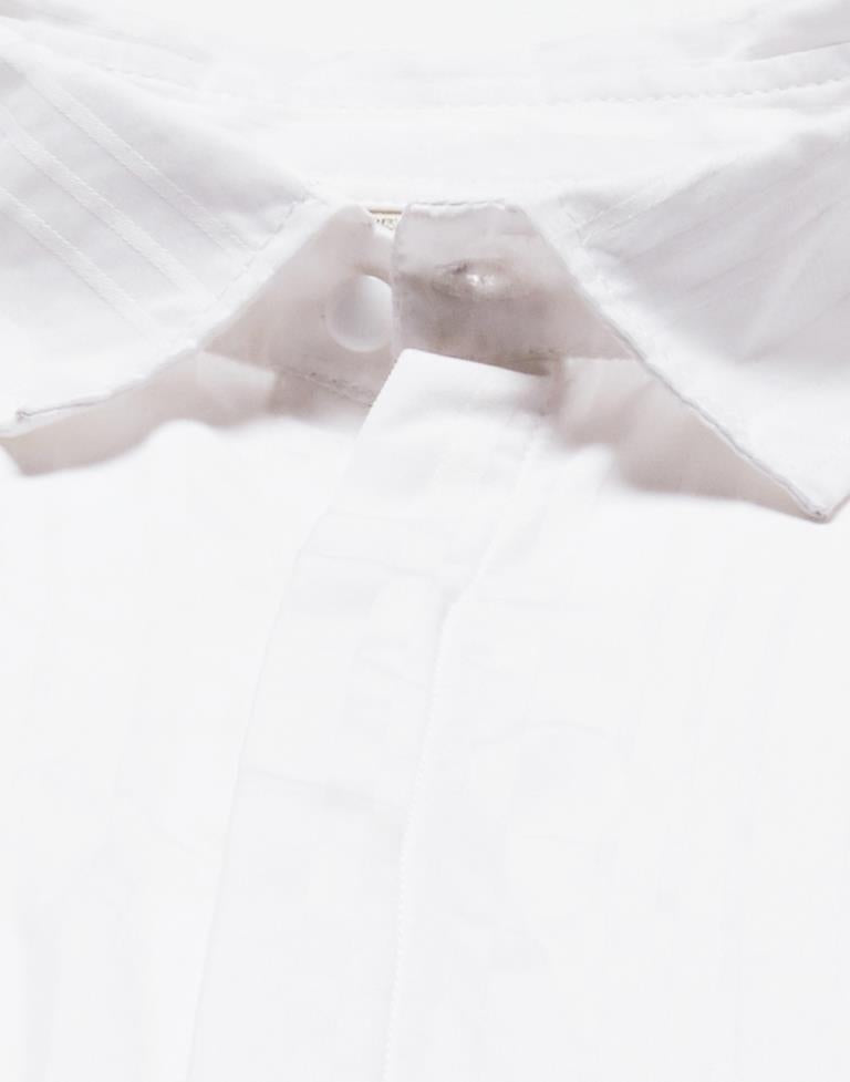 White Solid Shirt | Leemboodi